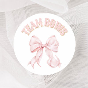 Boots or Bows Gender Reveal Voting Stickers