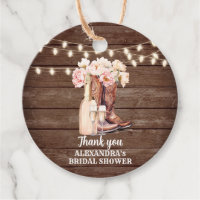 Boots Rustic Cowgirl BRIDAL SHOWER Thank You