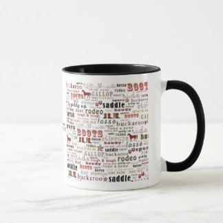 Boots Saddle Horse Rodeo Cowboy Cup Mug