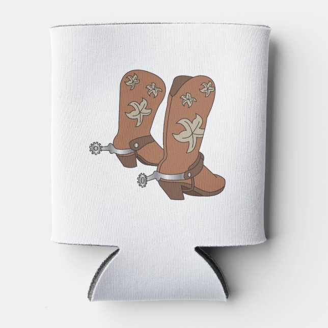 Boots & Spurs Can Cooler (Front)