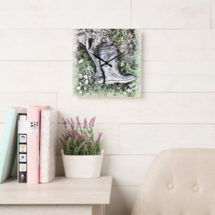 BOOTS SQUARE WALL CLOCK