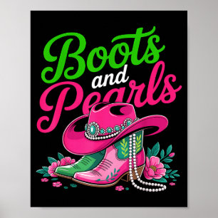 Boots To The Ground Nk Cowgirl  Poster