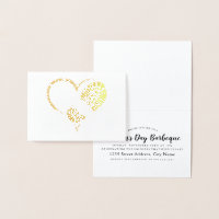 bootstomp heart gold foil