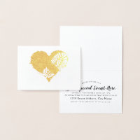 bootstomp heart gold foil