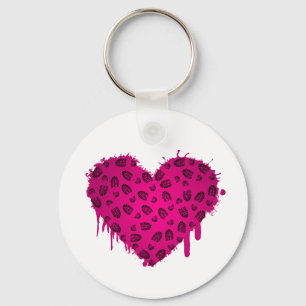 bootstomp heart key ring