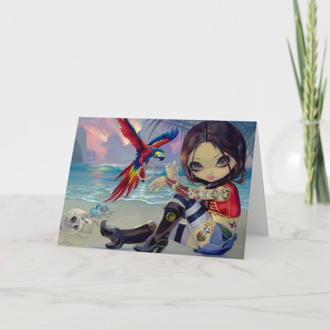 "Bootstrap Betsy" Greeting Card (Front)