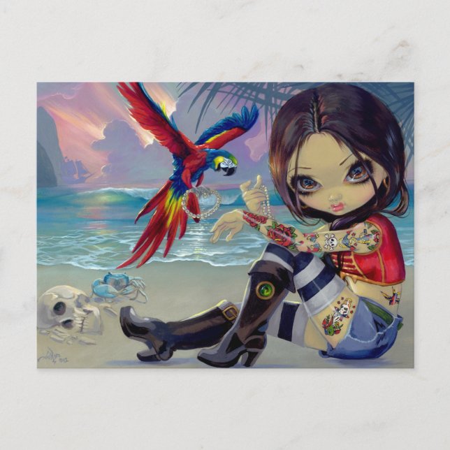 "Bootstrap Betsy" Postcard (Front)