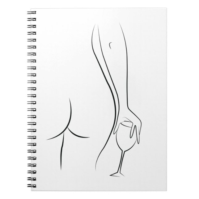 Booty and wine o'clock notebook (Front)