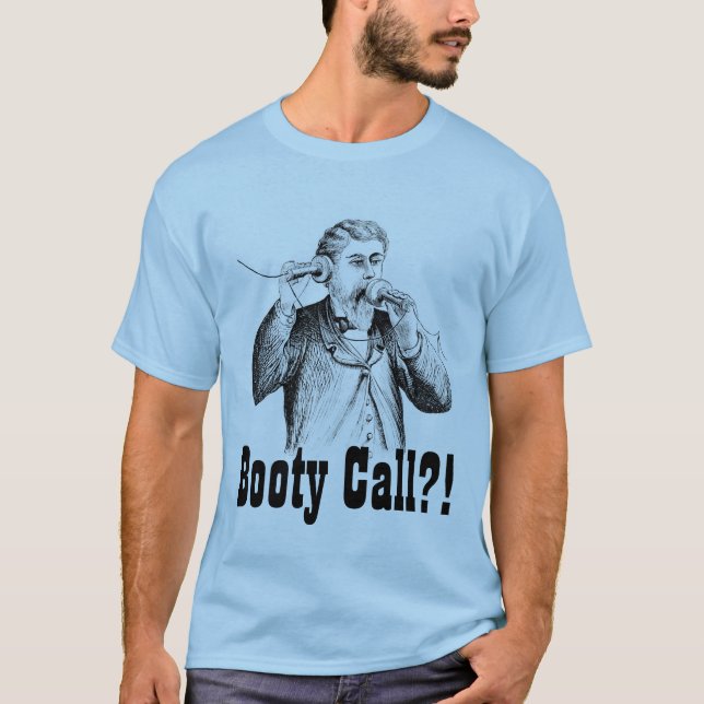 "Booty Call?!" Men's T-shirt (Front)