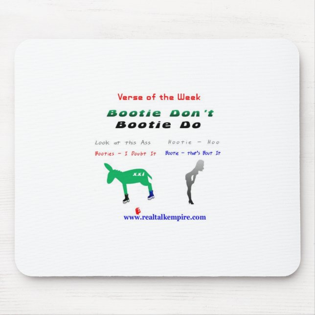 booty don't - mouse pad (Front)