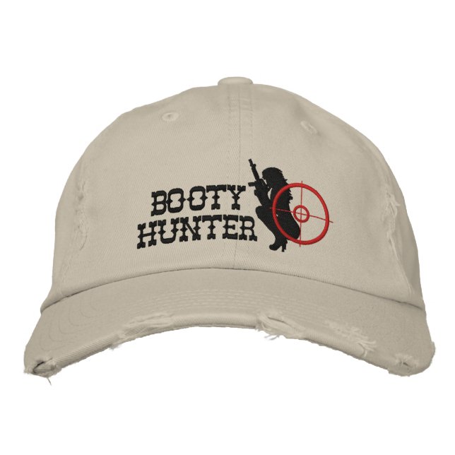 Booty Hunter Custom Embroidered Hat (Front)