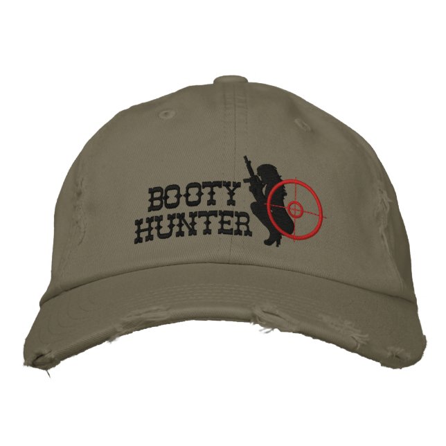 Booty Hunter Custom Embroidered Hat (Front)