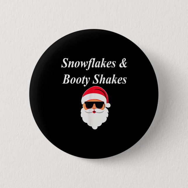 Booty Shake Christmas Funny Naughty Dirty Raunchy  6 Cm Round Badge (Front)