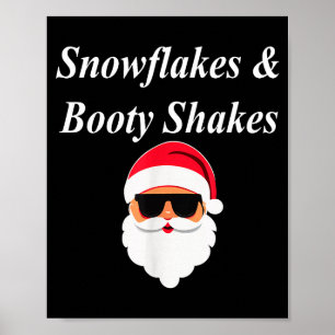 Booty Shake Christmas Funny Naughty Dirty Raunchy  Poster