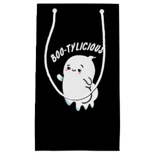 Bootylicious Funny Ghost Pun Dark BG Small Gift Bag