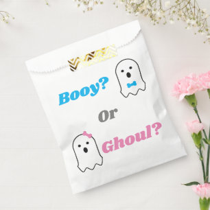 Booy or Ghoul Halloween Ghost Gender Reveal Favour Bags