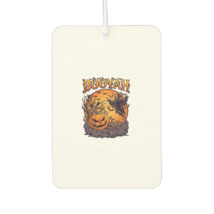 Booyah Halloween Pumpkin Grim Reaper Orange Moon_1 Car Air Freshener