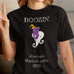 Booze Bachelorette Party Ghost Cocktail Halloween T-Shirt<br><div class="desc">This design was created though digital art. You may change the style of this shirt by choosing More > under the style option. It may be personalised by clicking the customise button and changing the colour, adding a name, initials or your favourite words. Contact me at colorflowcreations@gmail.com if you with...</div>