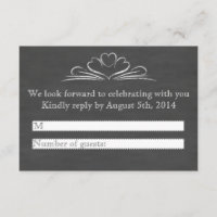 Booze, Food, And Bad Dance Moves Chalkboard RSVP