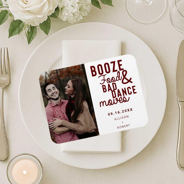 Booze Food & Bad Dance Moves Funny Date Photo Magnet (Creator Uploaded)