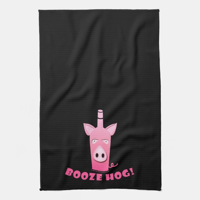 BOOZE HOG KITCHEN TOWEL (Vertical)
