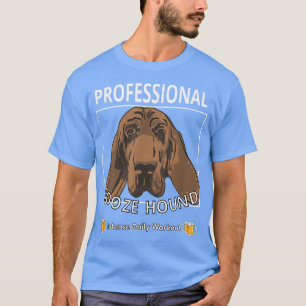 Booze Hound for Day or Night Drinking Retro Colleg T-Shirt