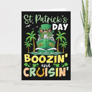 Boozin And Cruisin St Patricks Day Cruise Ship Cou Card
