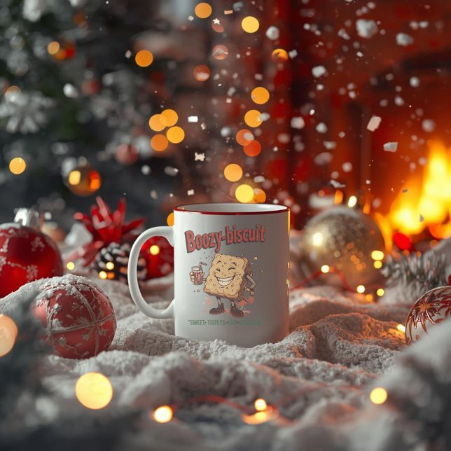 Boozy-Biscuit – Funny Christmas Baking & Drinking  Coffee Mug (Creator Uploaded)
