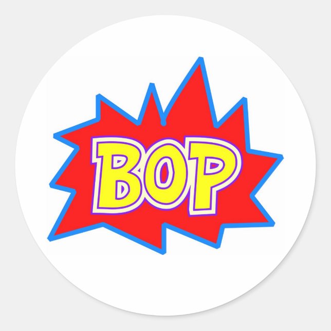 Bop Classic Round Sticker (Front)
