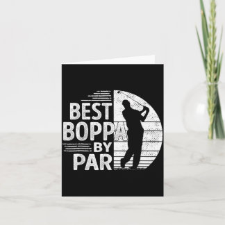 Boppa By Par, Golf Shirt Gift Grandpa, Father's Da Card