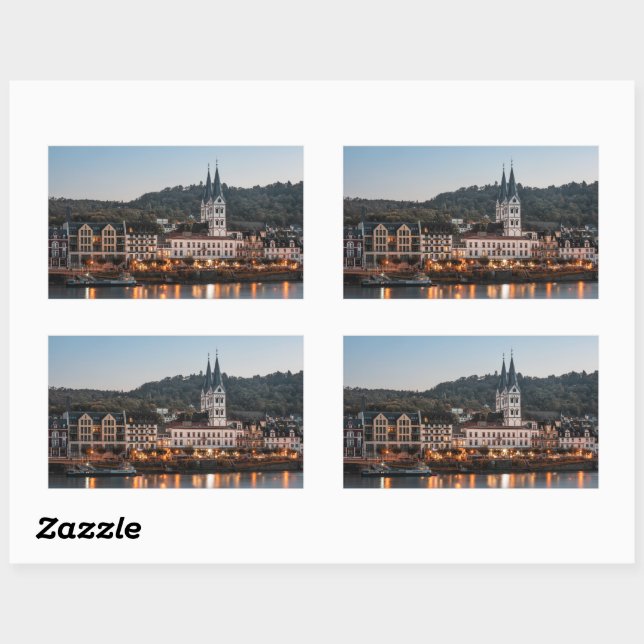 Boppard Germany Rectangular Sticker (Sheet)