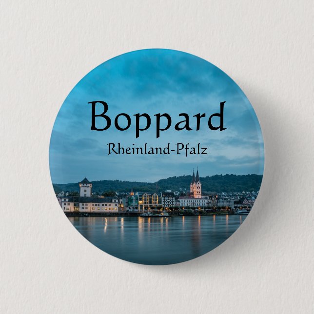 Boppard Germany Souvenir 6 Cm Round Badge (Front)