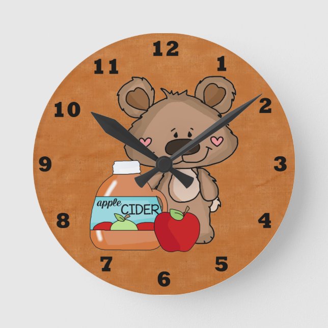 Boppy Bear Apple Cider Clock (Front)