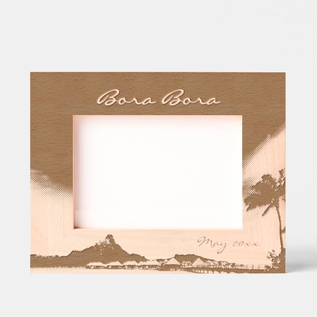 Bora Bora 7" x 5" Etched Frames (Front)