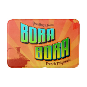 Bora Bora French Polynesia Bathroom Mat