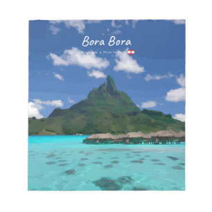 Bora Bora, French Polynesia - Beach Resort Notepad