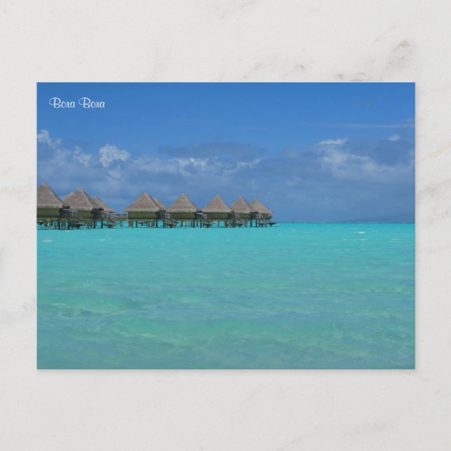 Bora Bora French Polynesia Holiday Postcard (Front)