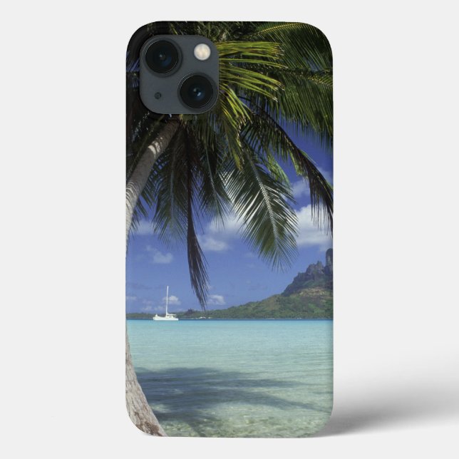 Bora Bora, French Polynesia Mt. Otemanu seen Case-Mate iPhone Case (Back)