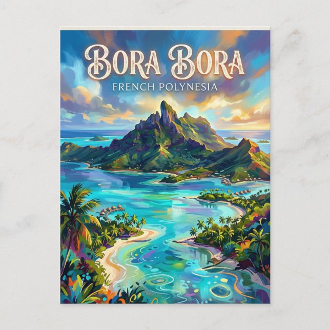 Bora Bora French Polynesia Postcard (Front)