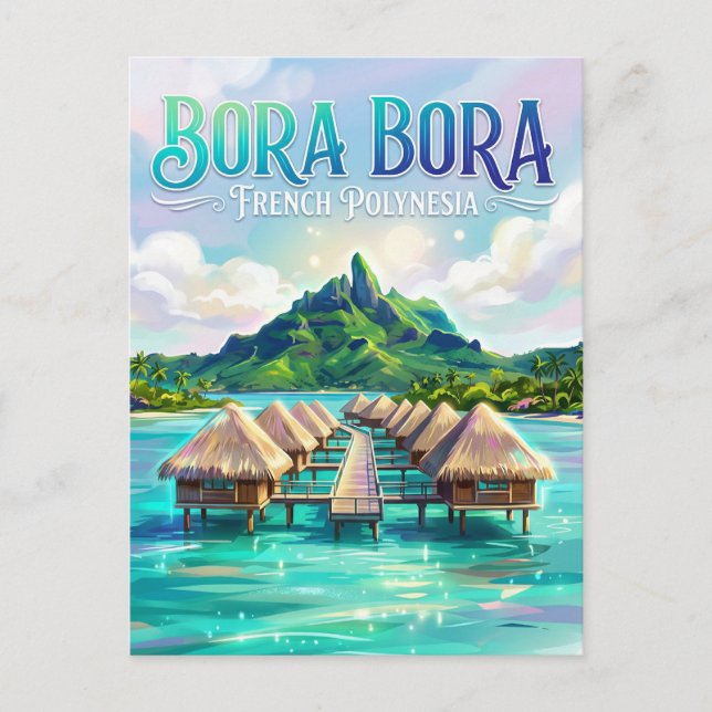 Bora Bora French Polynesia Postcard (Front)