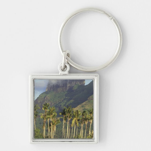 Bora Bora, French Polynesia Waterfront scene and Key Ring (Front)