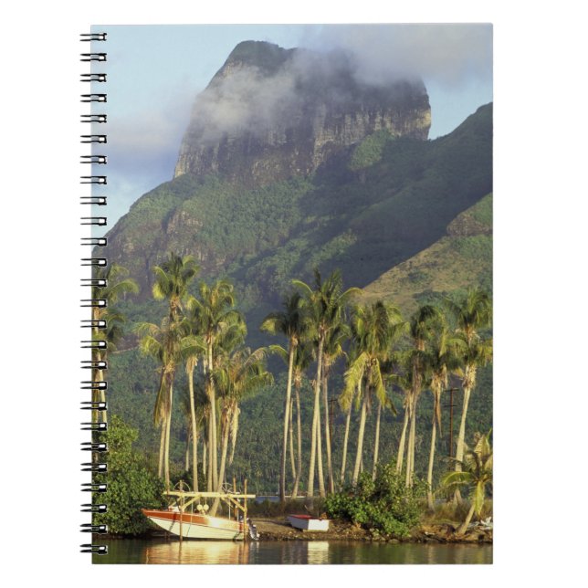 Bora Bora, French Polynesia Waterfront scene and Spiral Notebook (Front)