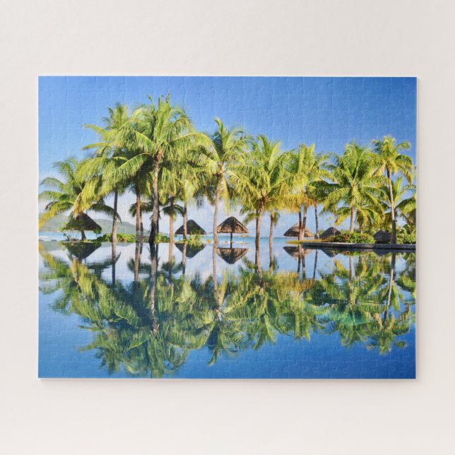 Bora Bora Infinity Pool Jigsaw Puzzle (Horizontal)