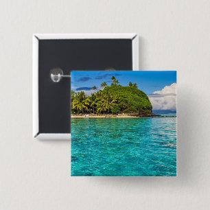 Bora Bora lagoon 15 Cm Square Badge