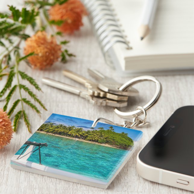 Bora Bora lagoon Key Ring (Front Right)