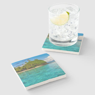 Bora Bora lagoon Stone Coaster