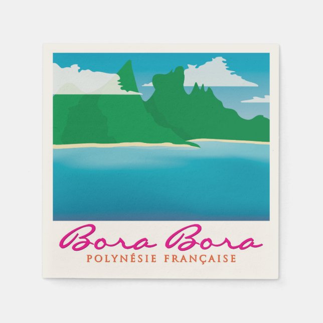 Bora Bora Napkin (Front)
