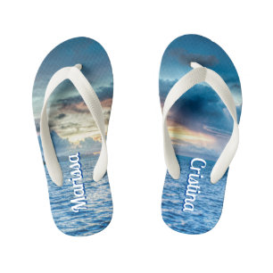 Bora Bora Ocean View Photograph Flip Flops
