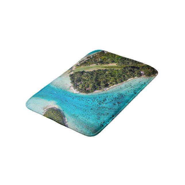Bora Bora - Pathway To The Ocean Bath Mat (Angled)