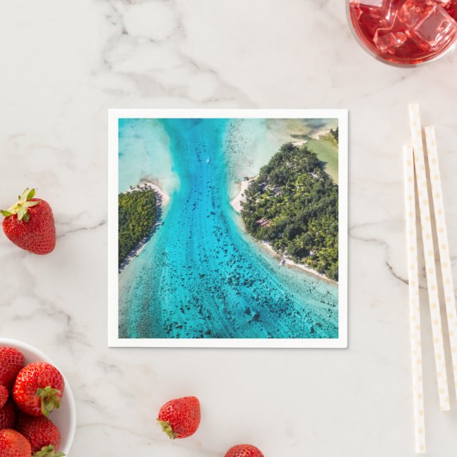 Bora Bora - Pathway To The Ocean Napkin (Insitu)